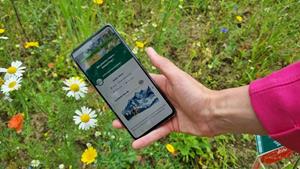 foto: gsm met app Botani'Pop speurtocht