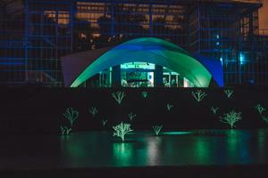 foto: verlicht Plantenpaleis